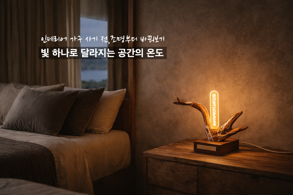 집 분위기 바꾸는 방법, 가구보다 조명이 먼저인 이유 (무드등 추천)